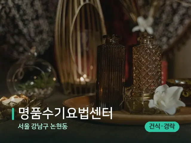 서울 강남구 논현동 명품수기요법센터 — 스파 마사지 베드