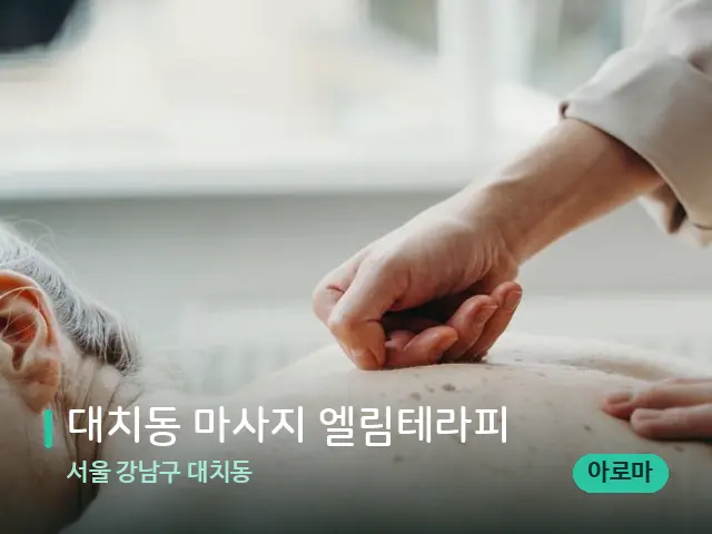 서울 강남구 대치동 대치동 마사지 엘림테라피 — 마사지 관리를 받는 장면